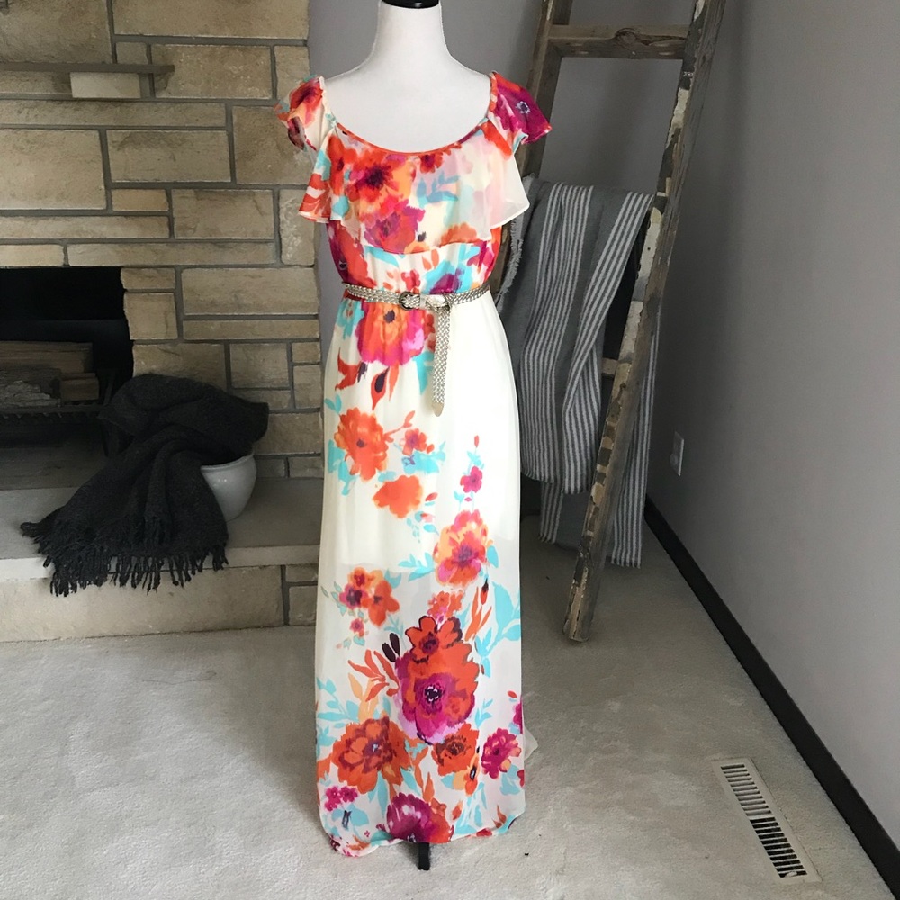 Long Flower Dress